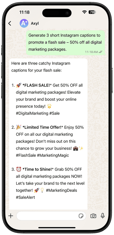 Content generator on smartphone